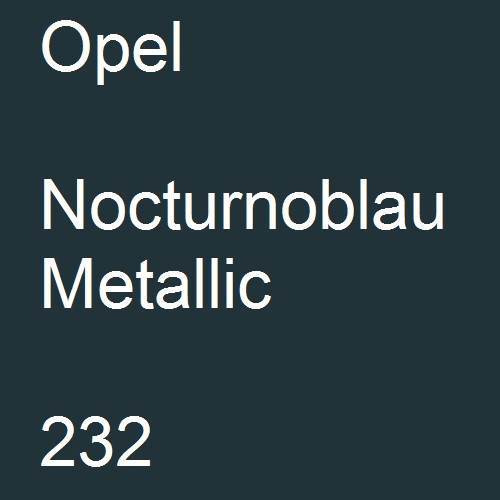 Opel, Nocturnoblau Metallic, 232.